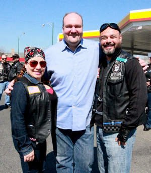 The Royal Warriors Motorcycle Club, in anticipation for their first interstate ride of the season.